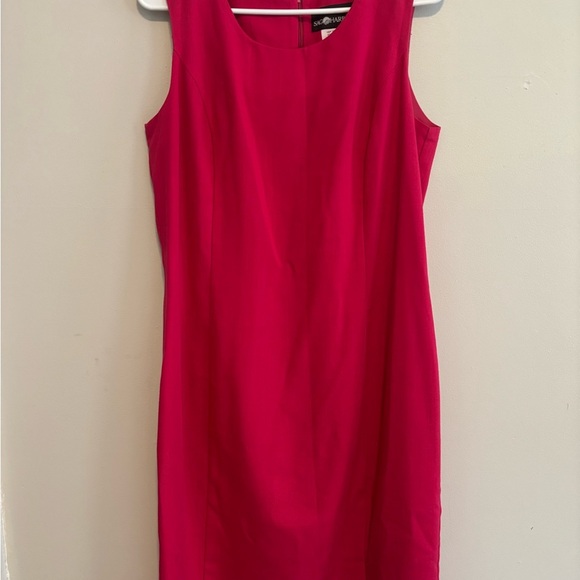 Vintage Fuchsia Pink Sleveless Round Neck Barbie Maxi Dress - Size Medium - Picture 4 of 7